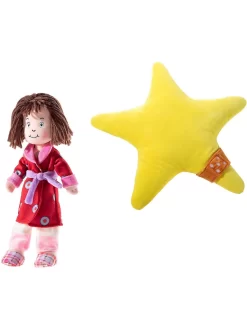 Heunec Spielwaren SET LAURAS STERN Puppe Und Kissen Stoffpuppen Puppen Stoffpuppen