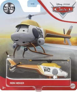 Mattel GBV58 Disney Pixar Cars - Ron Hover Mehrfarbig Fernsehnachrichtenhubschrauber 1:55 Für Kinder