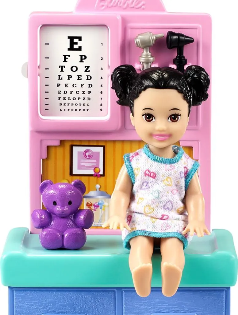 Barbie Kinderärztin Puppe (blond), Spielset Mit Kleinkind – Bild 9