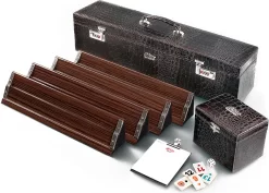 Schwere Luxus Holz Rummy Set Im Koffer / Ahsap Okey Takimi Elit Serisi