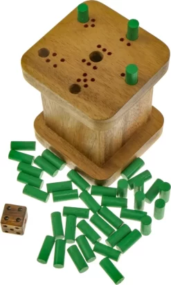 6 Raus - Für 2 Bis 6 Spieler - Würfelspiel Mit 40 Spielsteckern