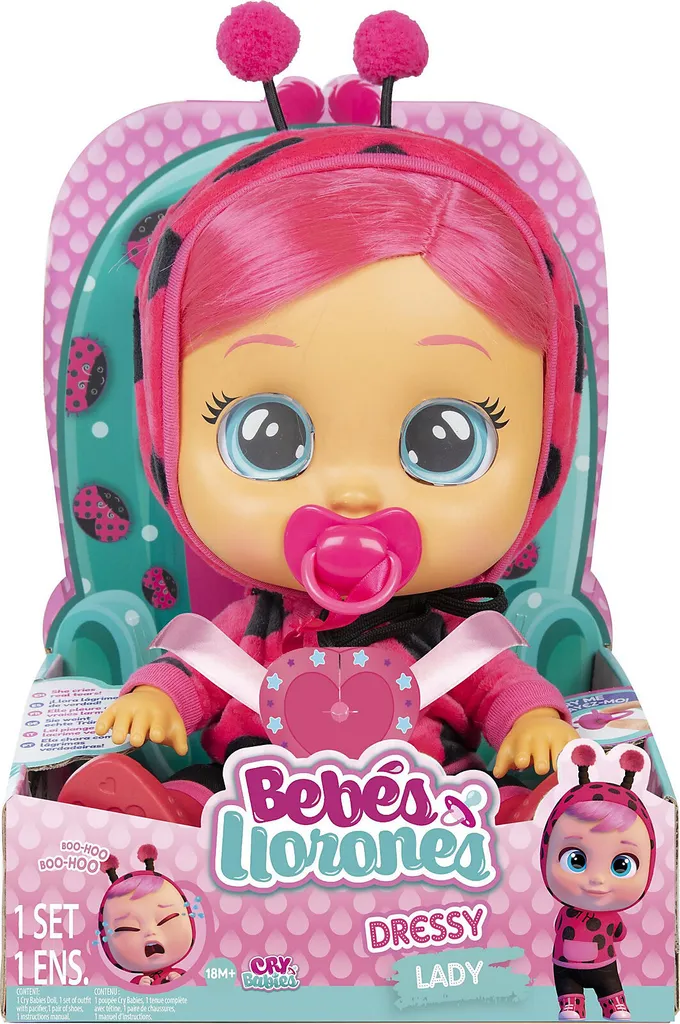 IMC Toys Spielwaren Cry Babies Dressy Lady Babypuppen Puppen Babypuppen – Bild 4