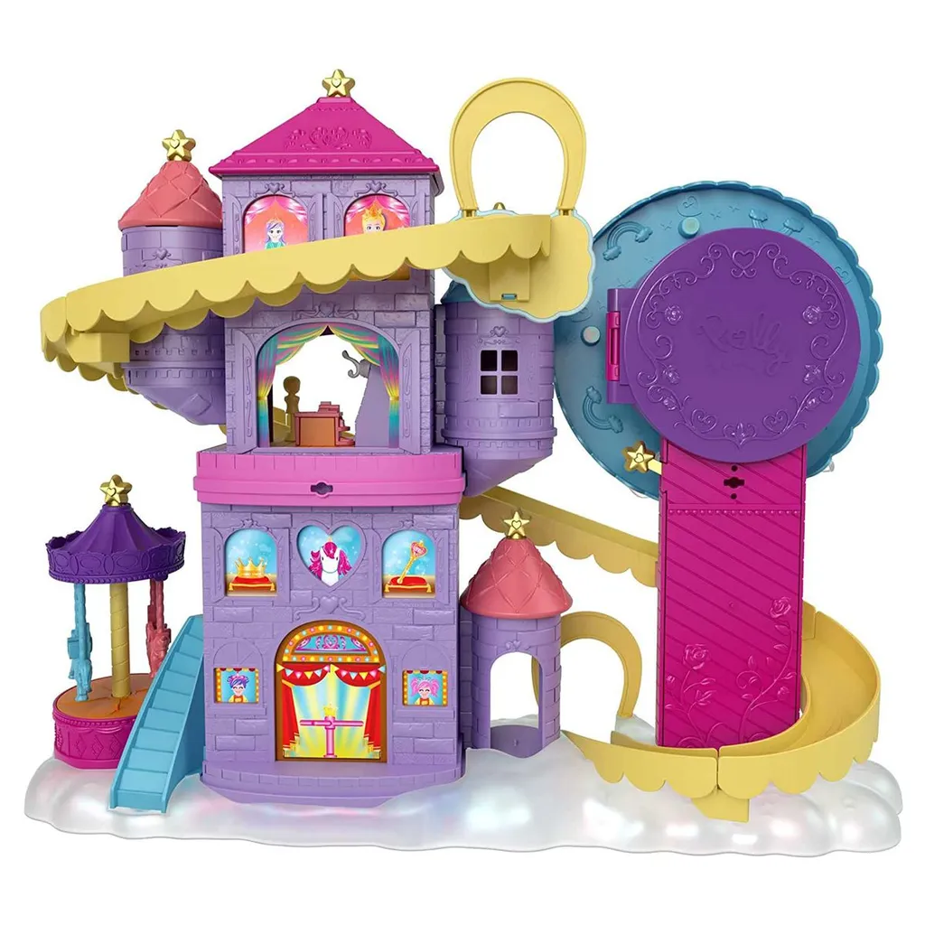 Mattel HBT13 - Polly Pocket - Regenbogen-Einhornspaß Freizeitpark – Bild 2