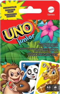 Mattel Games UNO Junior, Kartenspiel, Kinderspiel, Familienspiel
