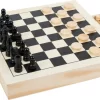 Small Foot 11208 Spiele-Set Schach, Dame & Mühle (1 Set)
