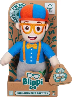 Blippi Eco 100 % Recycelte Materialien, Weiches Plüschtier