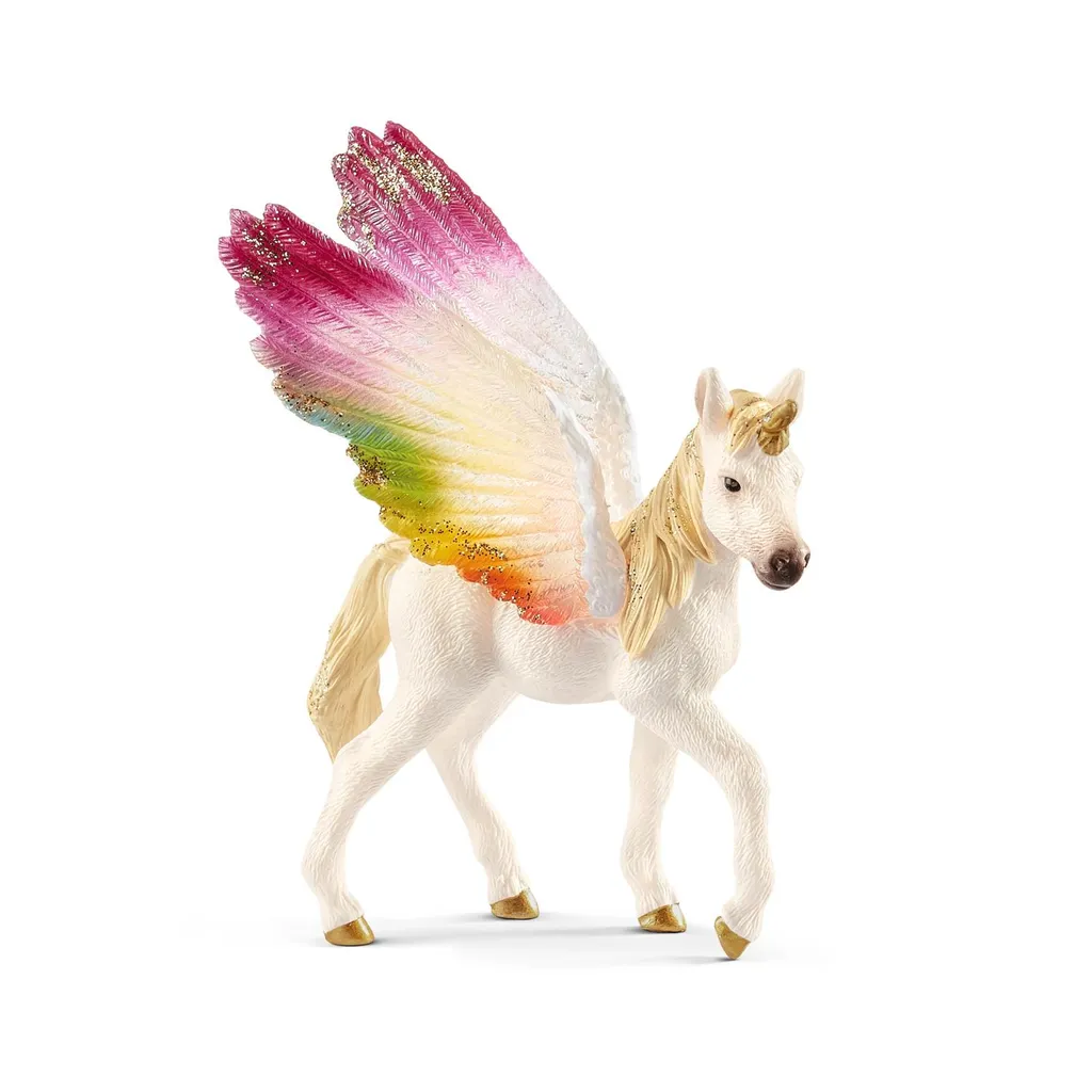 Schleich Geflügeltes Regenbogeneinhorn, Fohlen
