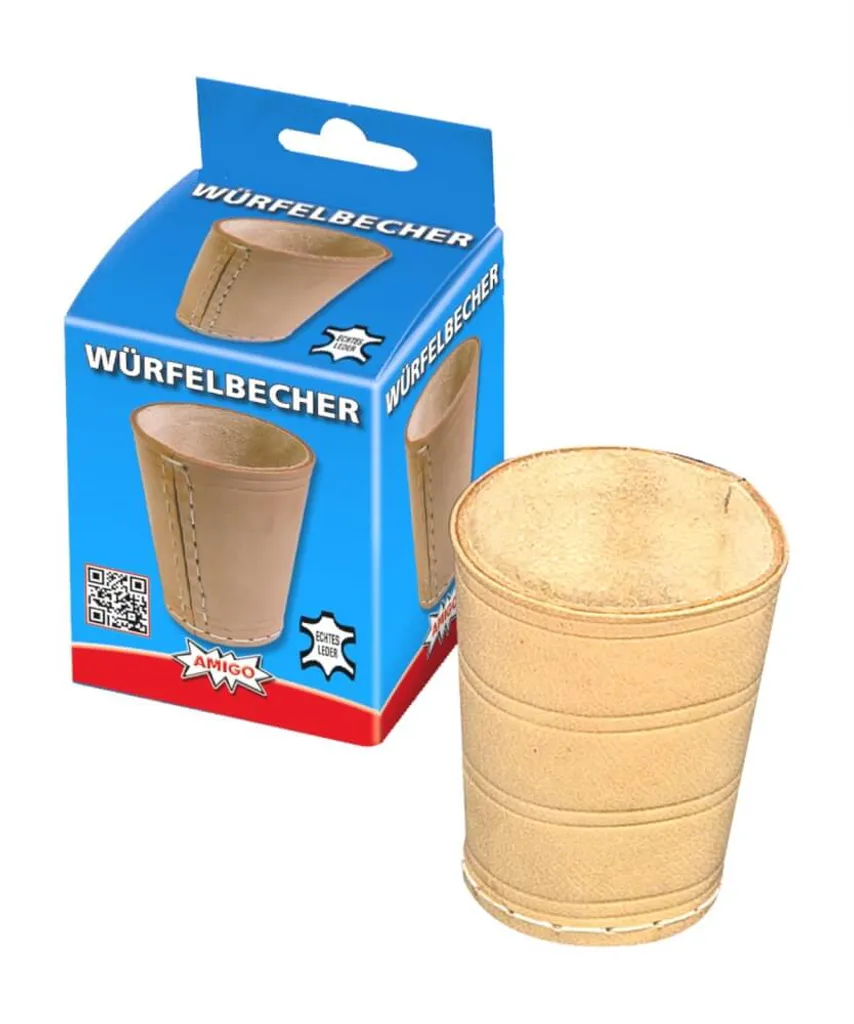 AMIGO 87051 Würfelbecher Unbefüllt Passend Für Verschiedene Spiele