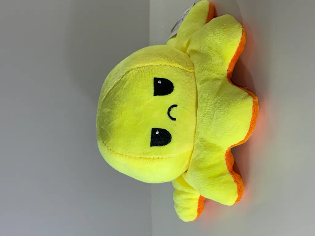 Oktopus Stimmung Krake Wendbares Plüschtier Stofftier 20cm Orange Gelb – Bild 3