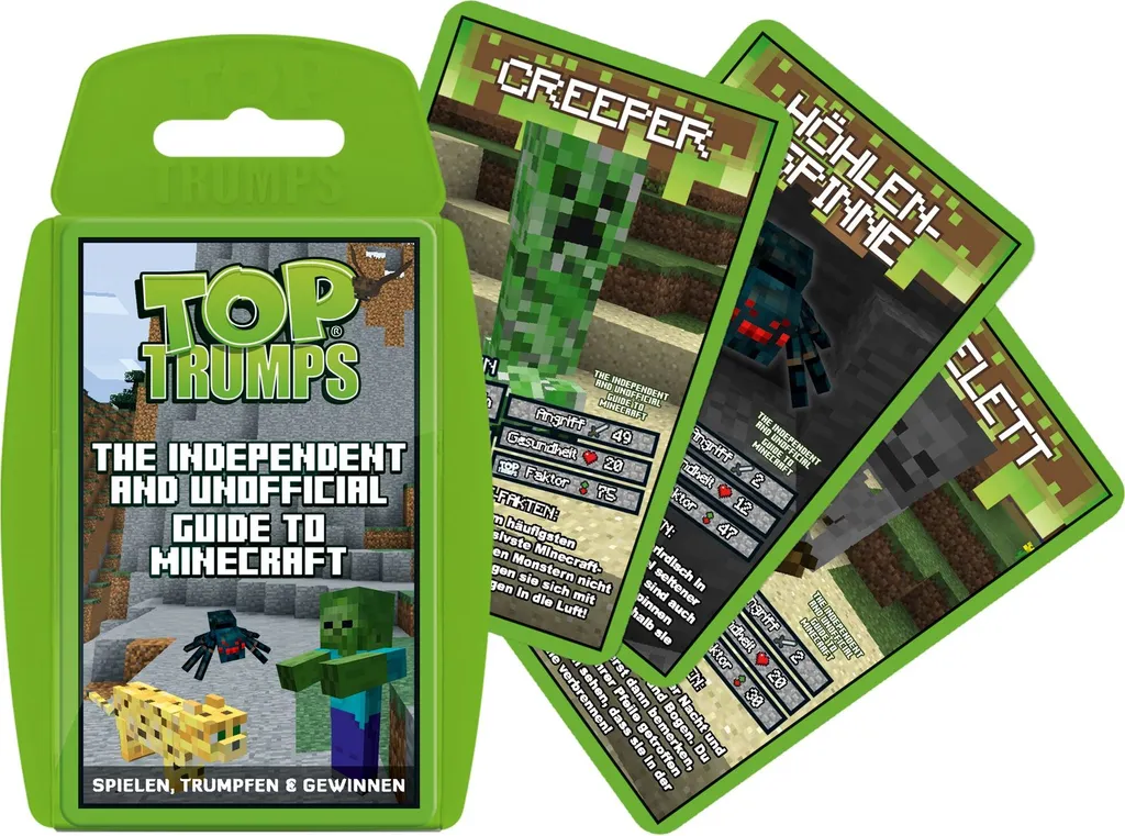 WINNING MOVES Top Trumps The Independent And Unofficial Guide To Minecraft Kartenspiel Quartett Karten Spiel – Bild 2