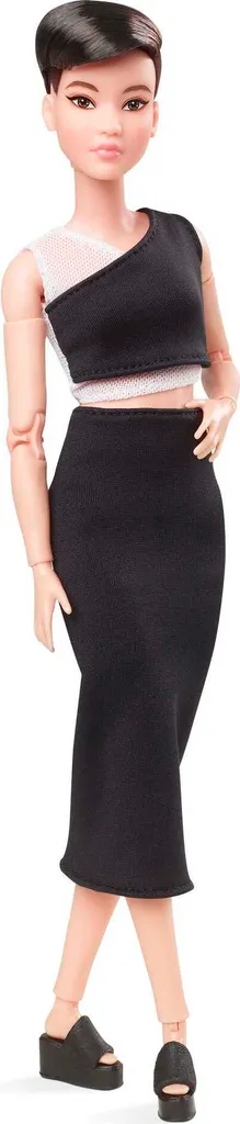 Barbie Signature Barbie Looks Puppe: Petite (kurze Schwarze Haare)