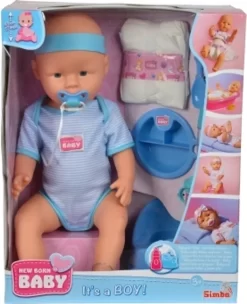 SIMBA TOYs NBB Babypuppe, Blaues Zubehör