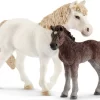 Schleich Pony Stute Und Fohlen - Farm World