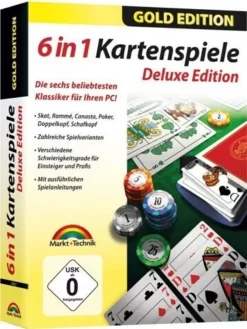 6in1 Kartenspiele Deluxe Gold Edition