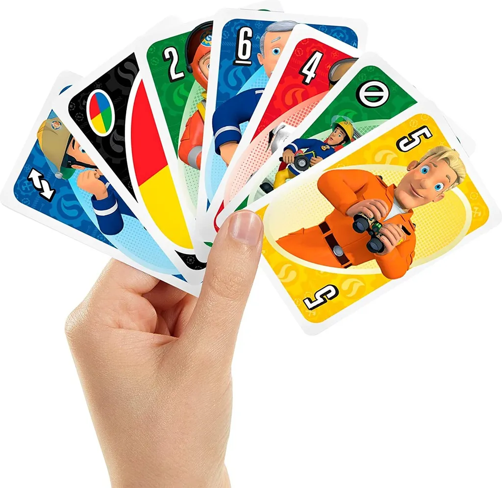 Mattel - UNO - Feuerwehrmann Sam Kartenspiel Gesellschaftsspiel – Bild 4