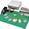 VidaXL Kombiniertes Poker/Blackjack Set Mit 600 Laserchips Aluminium