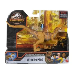 MATTEL HBX32 Jurassic World Dino Rivals Dino-Angriff Velociraptor
