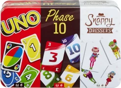 MATTEL Kartenspiel-Klassiker In Metalldose: UNO, Phase 10 Und Snappy Dressers