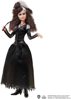 Harry Potter Bellatrix Lestrange Puppe (ca. 25 Cm) Mit Zauberstab, Geschenk Für Kinder Ab 6 Jahren