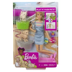 Barbie Badespaß Tiere & Puppe (blond)