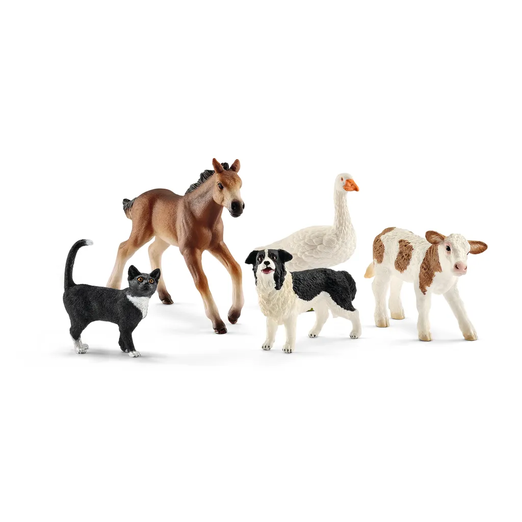 Schleich - Tierfiguren, Farm Word Tier-Mix; 42386