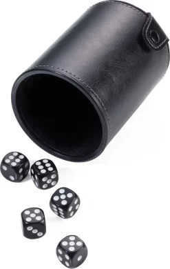 TROIKA Würfelbecher WÜRFEL TO GO Inkl. 5 Würfeln