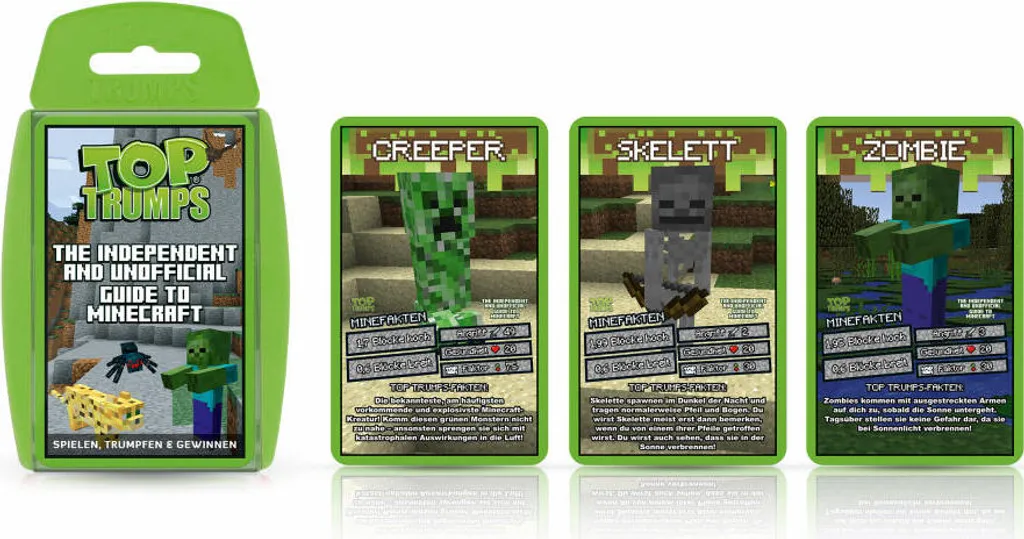 WINNING MOVES Top Trumps The Independent And Unofficial Guide To Minecraft Kartenspiel Quartett Karten Spiel – Bild 7