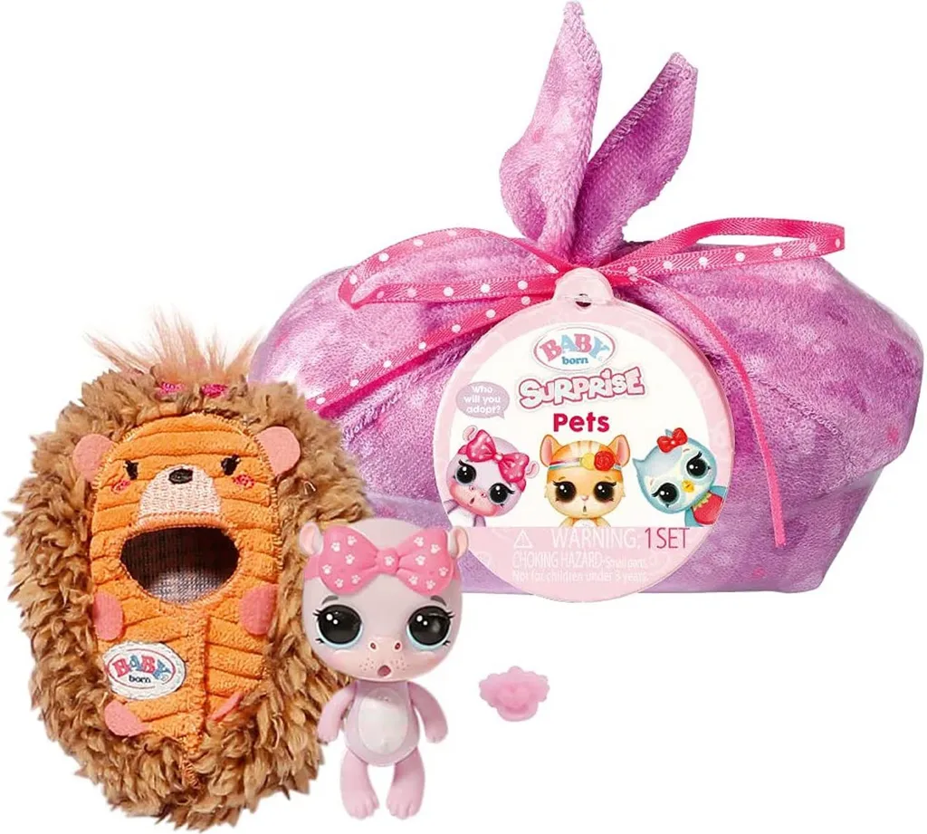 Zapf Creation 904466 BABY Born Surprise Pets 3 - Kleine Tiere, Mit Kokon, Anhänger, Schnuller, Geburtszertifikat, Mit Farbwechsel-Überraschung, Charakter Nicht Frei Wählbar, 1 Stück – Bild 6