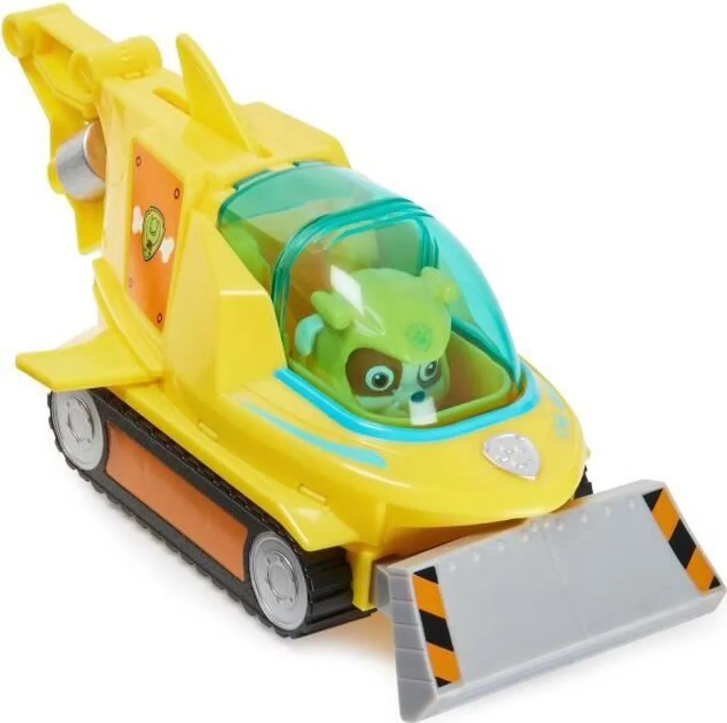PAW Patrol Aqua Pups Rubble, Verwandelbares Hammerhead Shark Vehicle Mit Action-Figur Zum Sammeln, Kinderspielzeug, Fahrzeug, 3 Jahr(e), Grau, Gelb – Bild 4