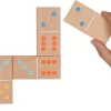 Goki 56758 XXL Domino Im Baumwollbeutel 4 X 8 X 1 Cm, Holz, Mehrfarbig, 28-teilig (1 Set)