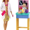 Barbie Kinderärztin Puppe (blond), Spielset Mit Kleinkind
