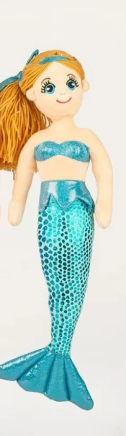 Meerjungfrau Aus Plüsch Ca. 45cm Gross 1 Stück Türkis