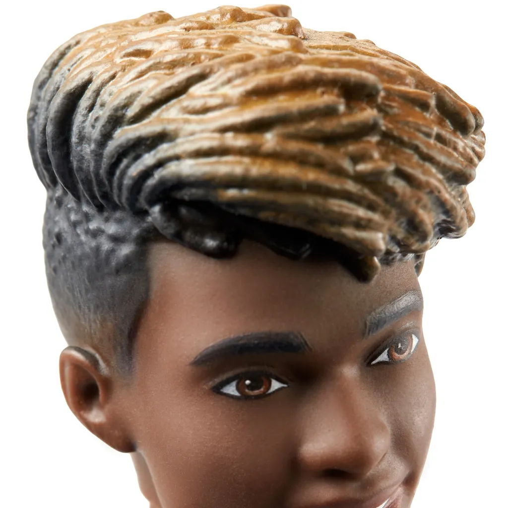 Barbie Fashionistas Ken Puppe (Dreadlocks) Mit Türkisem Pullover, Anziehpuppe – Bild 5