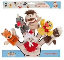 Heunec 986176 SANDMANN Fingerpuppen 6-er Set