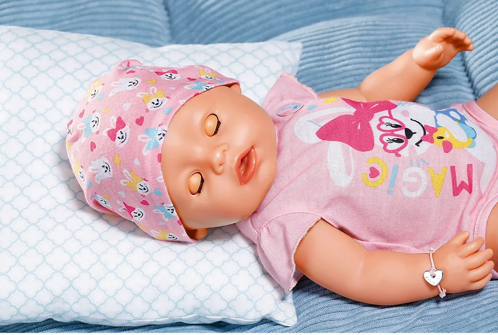 Zapf Creation 827956 BABY Born Magic Girl 43 Cm - Neu Mit Magischem Schnuller Und 10 Lebensechten Funktionen – Bild 4