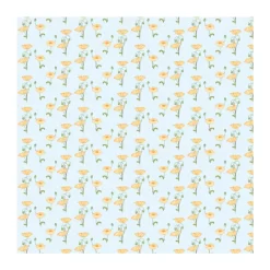 Dolls House 2816 Tapete "gelbe Blümchen" 60x43 Cm Für Puppenhaus