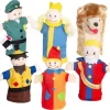 Roba Kasperlefiguren Aus Stoff, Handpuppenset 6-tlg., Kasperpuppen Für Puppentheater & Rollenspiel