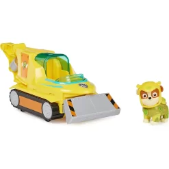 PAW Patrol Aqua Pups Rubble, Verwandelbares Hammerhead Shark Vehicle Mit Action-Figur Zum Sammeln, Kinderspielzeug, Fahrzeug, 3 Jahr(e), Grau, Gelb
