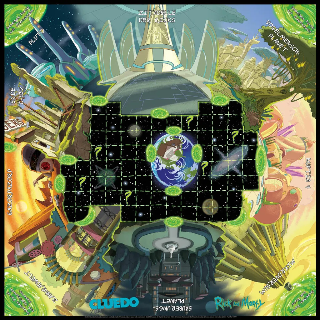 WINNING MOVES Cluedo Rick And Morty Brettspiel Gesellschaftsspiel Brettspiel Spiel (deutsch) – Bild 6