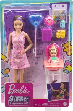 Barbie Skipper Babysitter Puppe, Geburtstag-Spielset Mit Farbwechsel