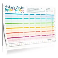 Stadt Land Besserwisser KIDS - Die Stadt, Land, Fluß Variante 2.0 Für Kinder - Mit 39 Spannenden Kategorien