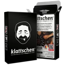 DENKRIESEN - Klattschen® - Trinkspiel - SPIELKARTENKARTON "Das Wahrscheinlich Beste Trinkspiel Aller Zeiten"