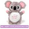 Easybaby Einschlafhilfe Baby, Schlafkuscheltier Mit Beruhigender Gebärmutter Geräuschen, Heulsensor, Lichtprojektionen, Schlaftraining Baby - Koala