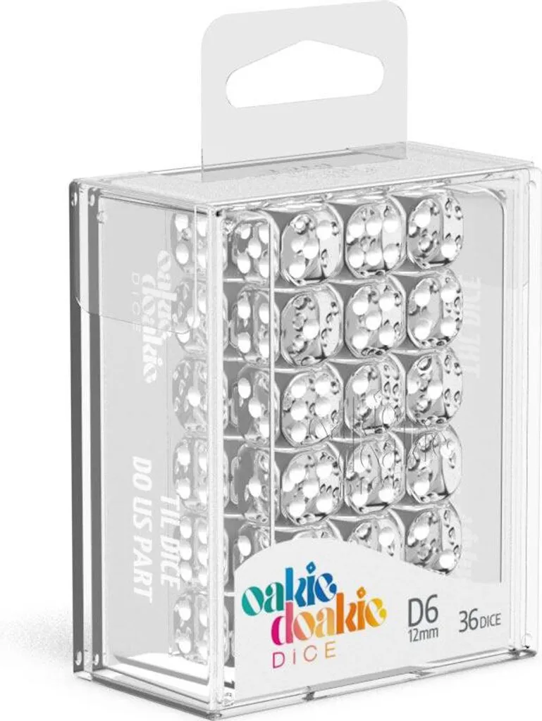 Oakie Doakie DICE D6 Dice 12 Mm Translucent - Clear (36) – Bild 2