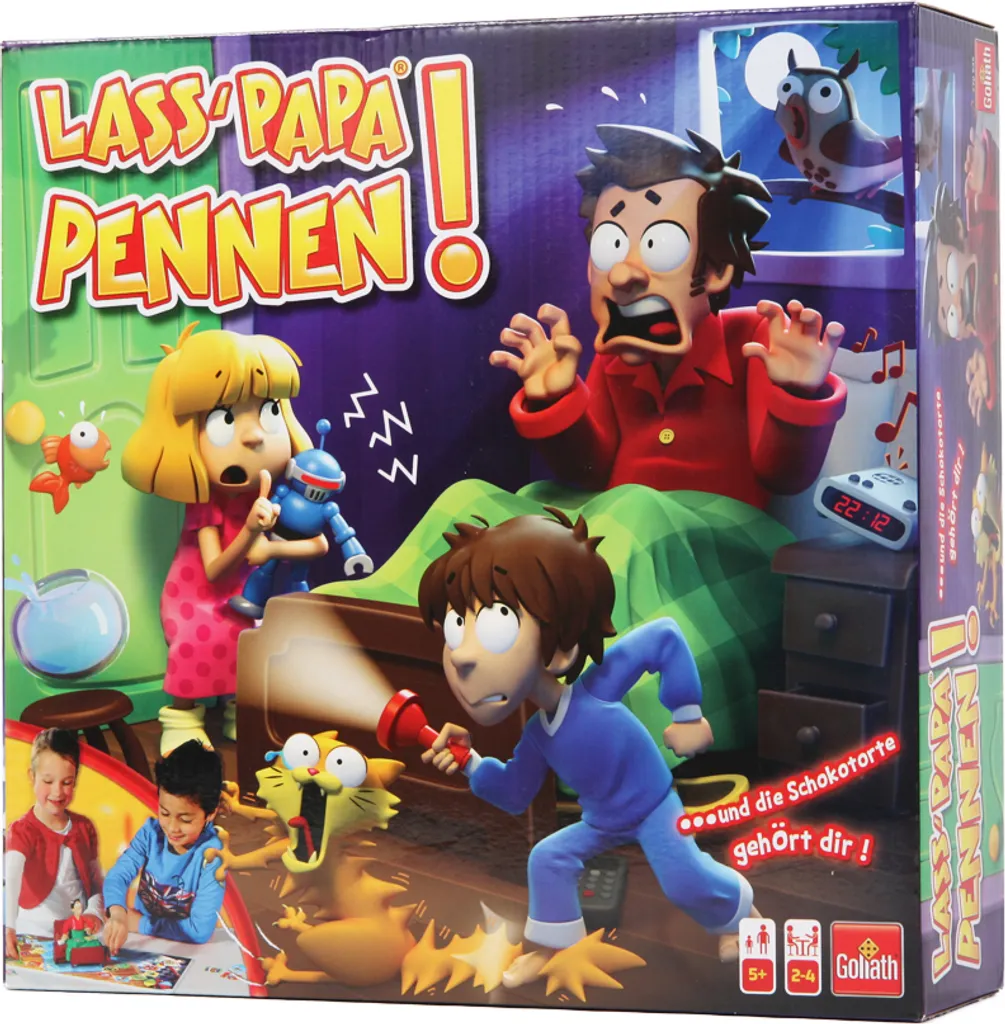 Goliath Spiele & Puzzle Lass Papa Pennen Aktionsspiele Spiele Familie Spielzeugknaller – Bild 4