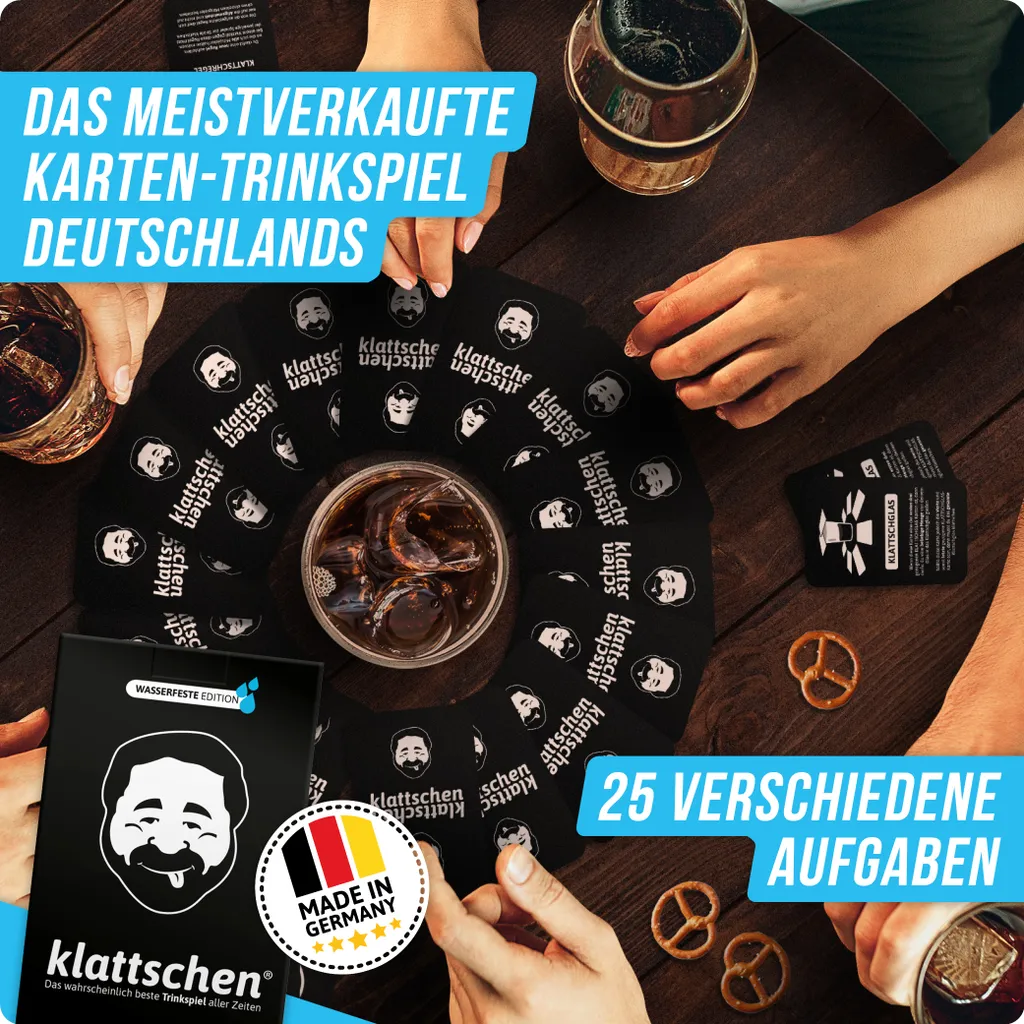 Klattschen® - Trinkspiel - WASSERFESTE EDITION - Das Wahrscheinlich Beste Trinkspiel Aller Zeiten – Bild 5