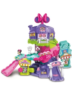 Vtech Spielwaren Tut Tut Baby Flitzer - Minnies Einkaufsabenteuer Autospielesets Autospielsets & Zubehör PB22 Ttbf HK22 Babyspielspass20 Spielzeugknaller Tututbabyflitzermickyundco