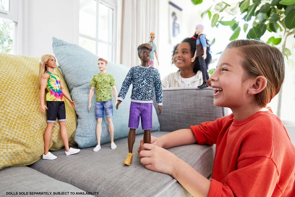 Barbie Fashionistas Ken Puppe (Dreadlocks) Mit Türkisem Pullover, Anziehpuppe – Bild 4