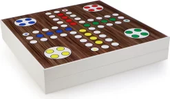 5 In 1 Spielesammlung Mühle, Dame, Ludo, Backgammon, Schach