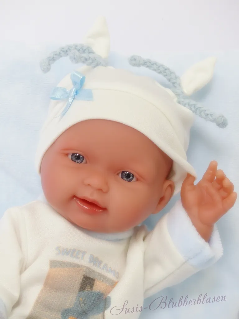 M. Llorens Jungen Babypuppe Bebito, 26 Cm Erstlingspuppe Festkörper Anatomisch – Bild 8